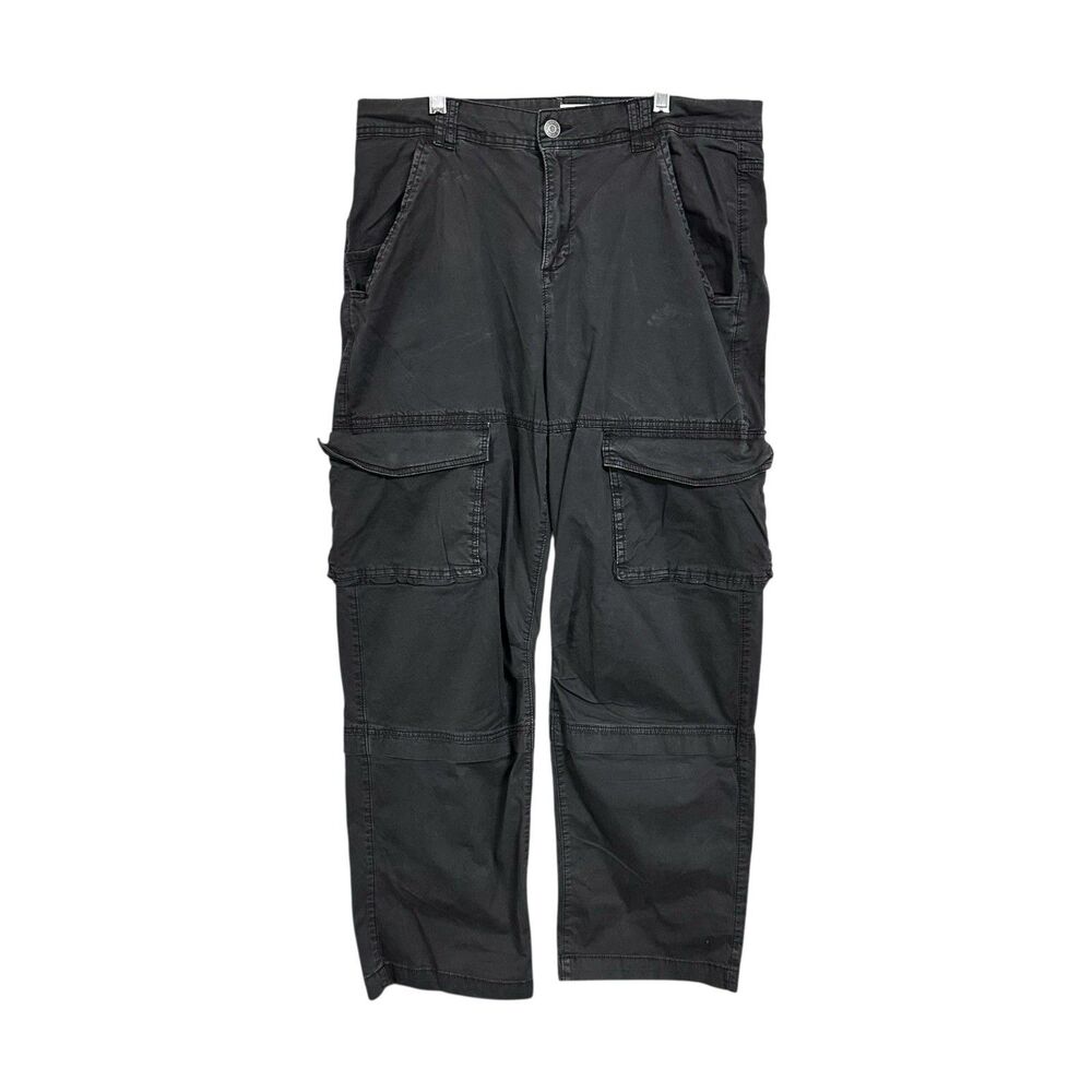 Garage Womens Sz 13 Faded Black Cargo Baggy High Rise Y2K Skate Grunge Pants